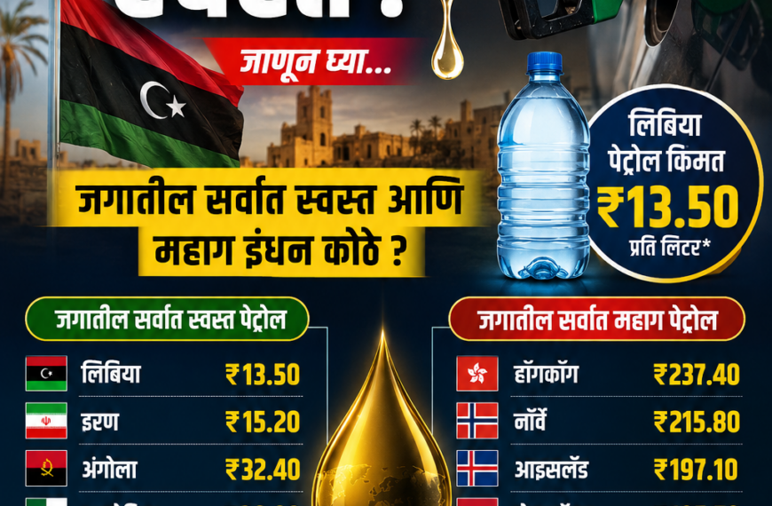 लिबियामध्ये पेट्रोल पाण्यापेक्षा स्वस्त? जाणून घ्या&hellip;