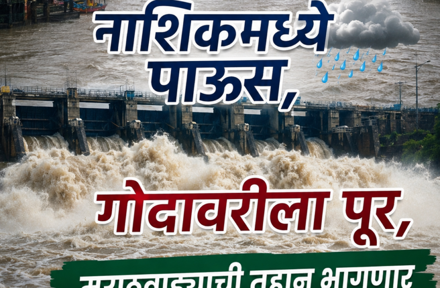 नाशिकचा पूर, मराठवाड्याची तहान भागवेल.