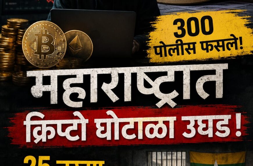 महाराष्ट्रात क्रिप्टो घोटाळा उघड, ३०० पोलीस&hellip;
