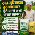 शेतकऱ्यांसाठी महत्त्वाची माहिती: खत-युरियाच्या तुटवड्यावर कुठे आणि कशी कराल तक्रार?