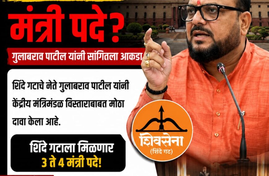 शिंदे गटाला केंद्रात किती मंत्रिपदे? गुलाबराव…