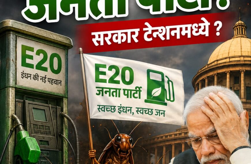 कॉकरोच नंतर आता E20 जनता पार्टी! सरकार टेन्शनमध्ये?