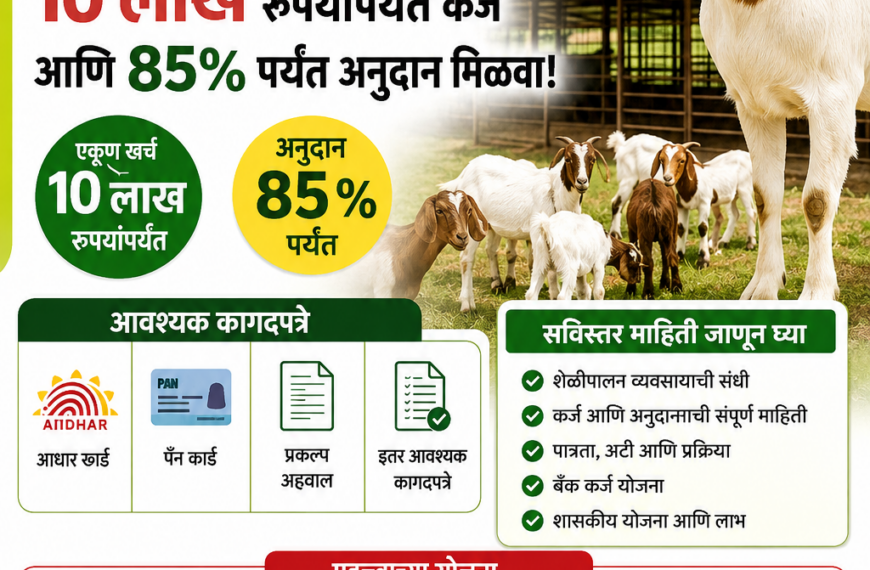 शेळीपालन व्यवसायासाठी सरकारी कर्ज आणि अनुदान&hellip;
