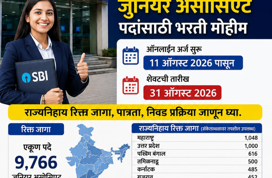 SBI भरती 2026: 9,766 जुनियर&hellip;
