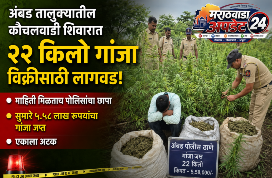 अंबड पोलिसांची मोठी कारवाई: २२&hellip;