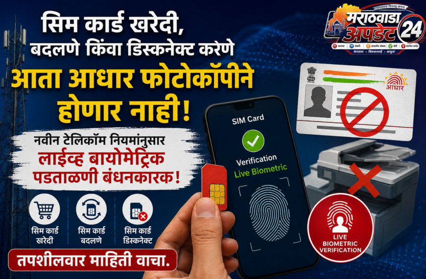 सिमकार्डसाठी आता नवे नियम: फेस, फिंगर…