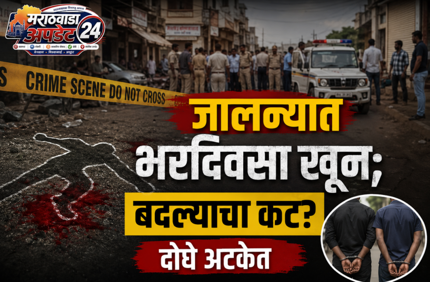 जालन्यात भरदिवसा खून; बदल्याचा कट? दोघे अटकेत