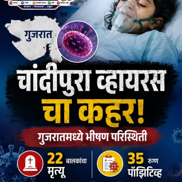 गुजरातमध्ये चांदीपुरा व्हायरसचा कहर: 22 बालकांचा मृत्यू, 35&hellip;