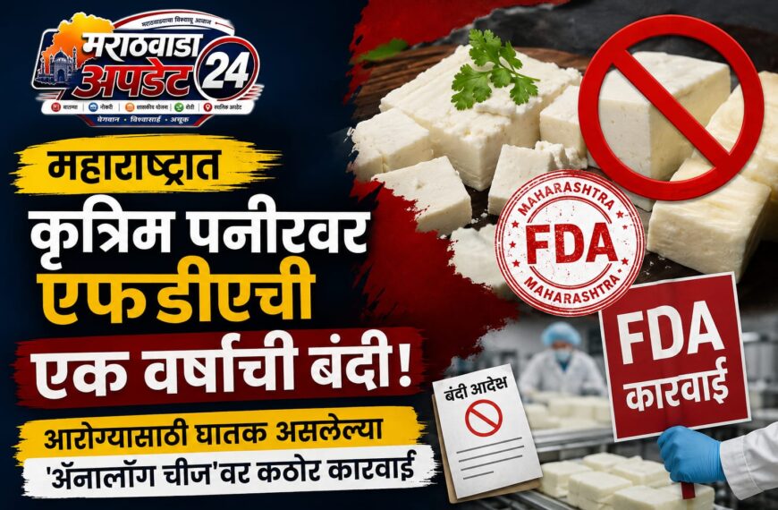 महाराष्ट्रात कृत्रिम पनीरवर एफडीएची एक वर्षाची बंदी; आरोग्यासाठी…