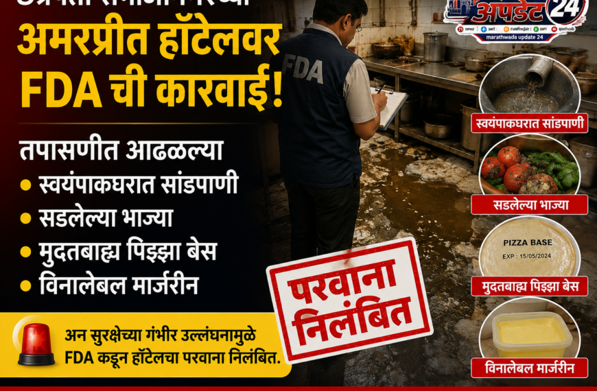 अमरप्रीत हॉटेलचा FSSAI परवाना निलंबित;&hellip;