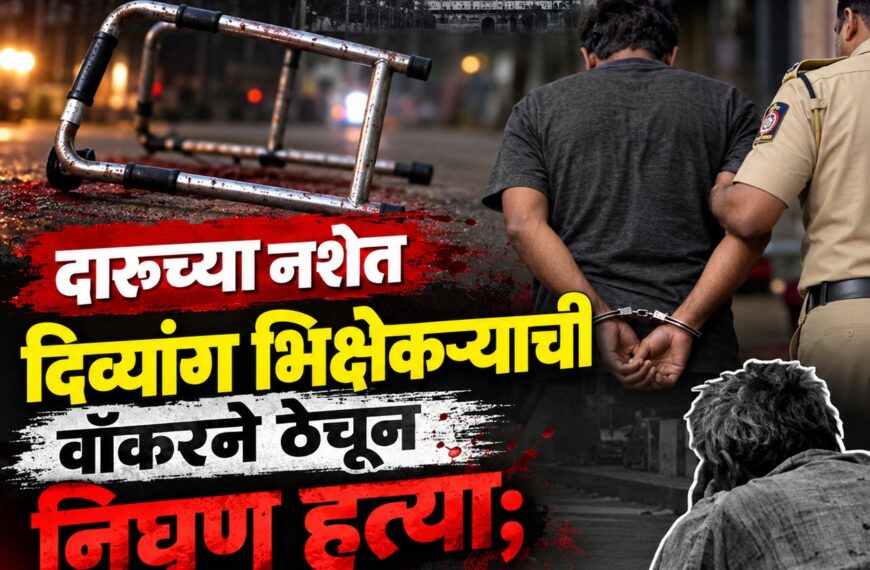 छत्रपती संभाजीनगर: दारूच्या नशेत दिव्यांग भिक्षेकऱ्याची वॉकरने ठेचून निघृण हत्या; आरोपी अटकेत