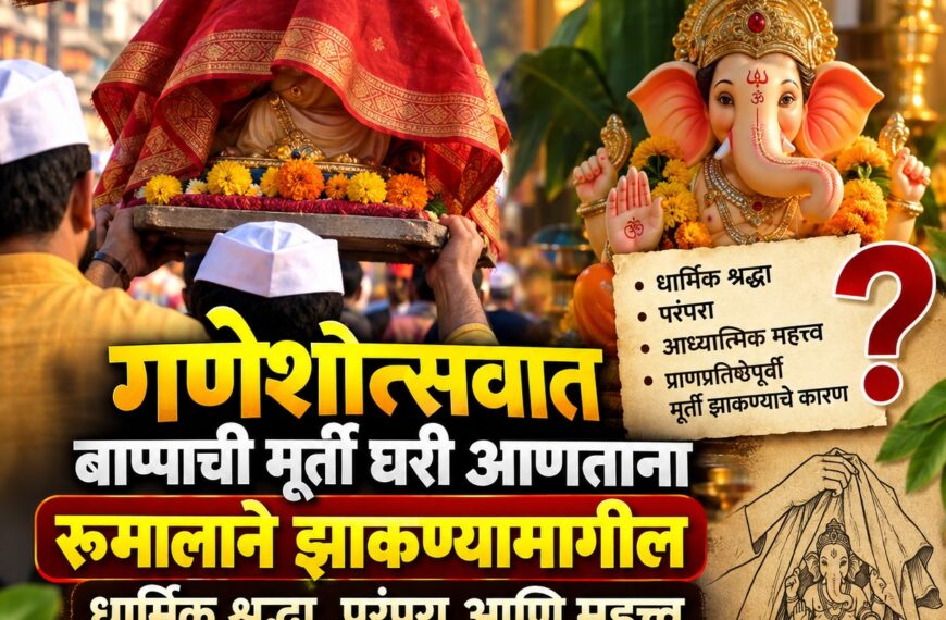 गणपती बाप्पाला घरी आणताना रुमालाने का झाकतात? जाणून घ्या धार्मिक महत्त्व आणि परंपरा
