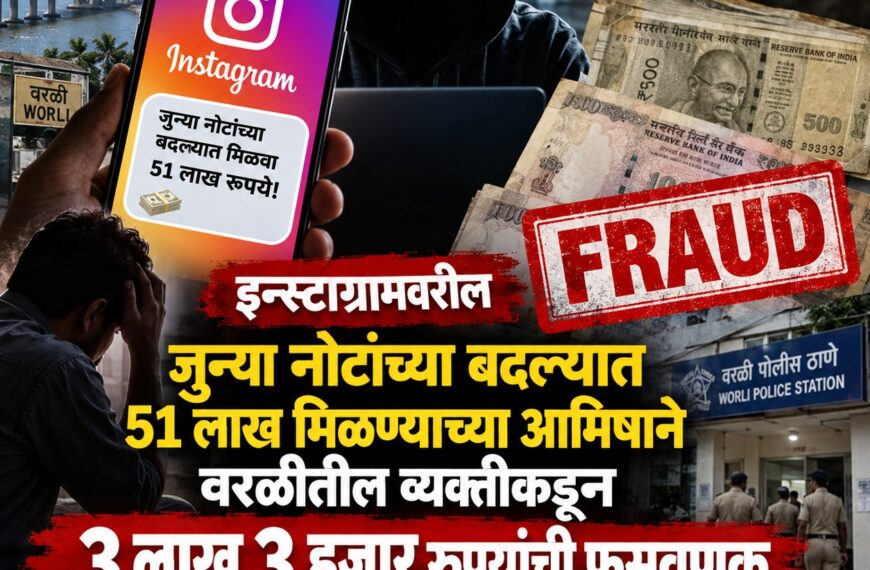 इन्स्टाग्राम रीलच्या आमिषाने वरळीतील व्यक्तीचे&hellip;
