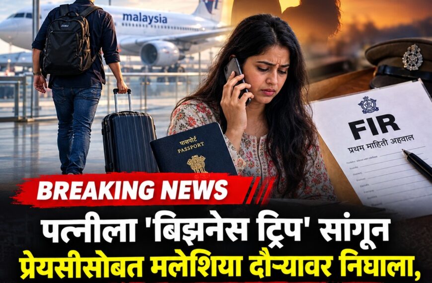 पत्नीला ‘बिझनेस ट्रिप’ सांगून प्रेयसीसोबत मलेशिया दौऱ्यावर निघाला,&hellip;