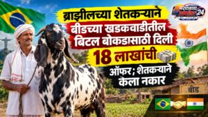 ब्राझीलच्या शेतकऱ्याने बीडच्या खडकवाडीतील बिटल बोकडासाठी दिली 18&hellip;