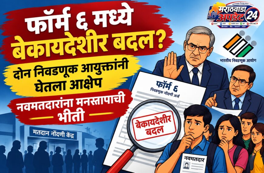 फॉर्म ६ मध्ये बेकायदेशीर बदल? दोन निवडणूक आयुक्तांनी…