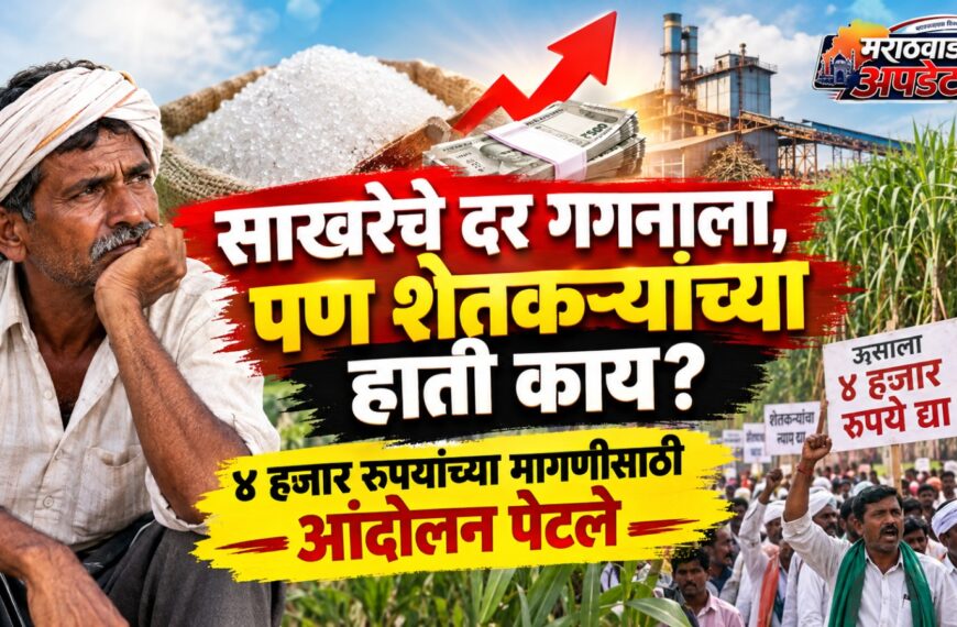 साखरेचे दर गगनाला, पण शेतकऱ्यांच्या हाती काय? ४ हजार रुपयांच्या मागणीसाठी आंदोलन पेटले